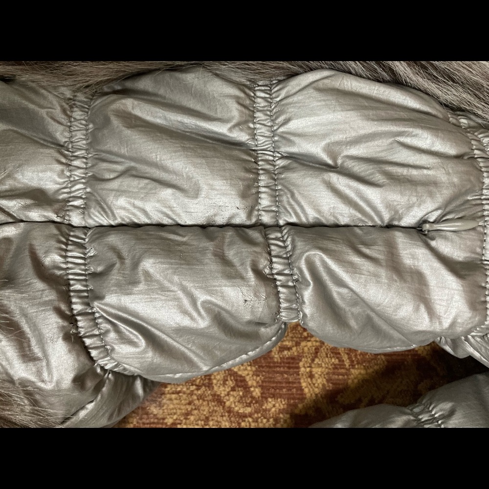 INC Silver Jacket with Fur - Picture 13 of 17